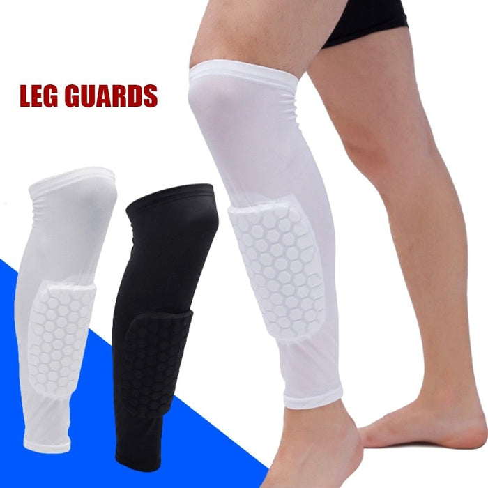 1 Piece Anti-collision Honeycomb Leg Shin Sleeve For Cycling Running Basketball