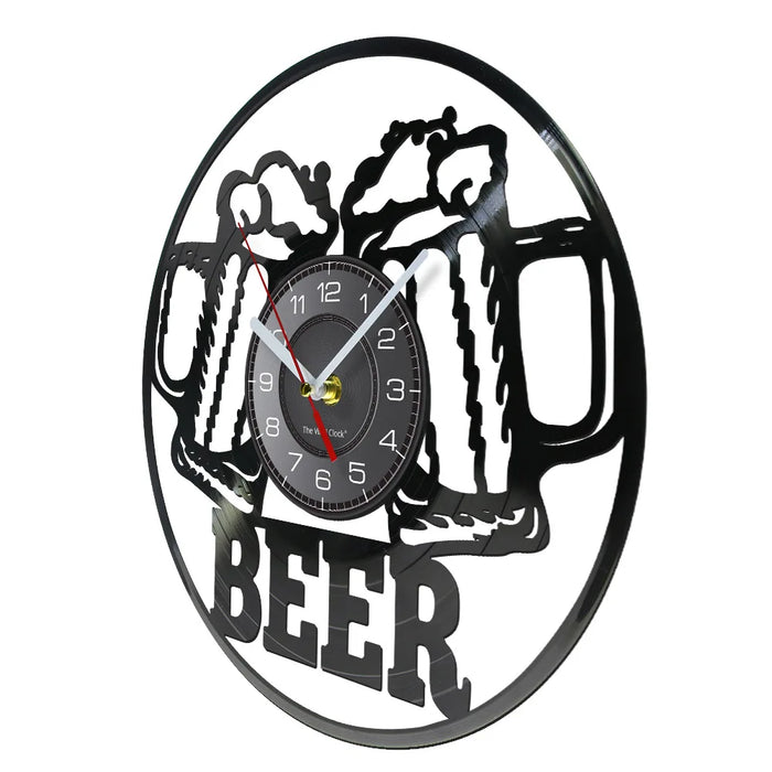 Modern Beer Bar Wall Clock