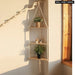 Boho Wood Floating Shelf For Corner Decor