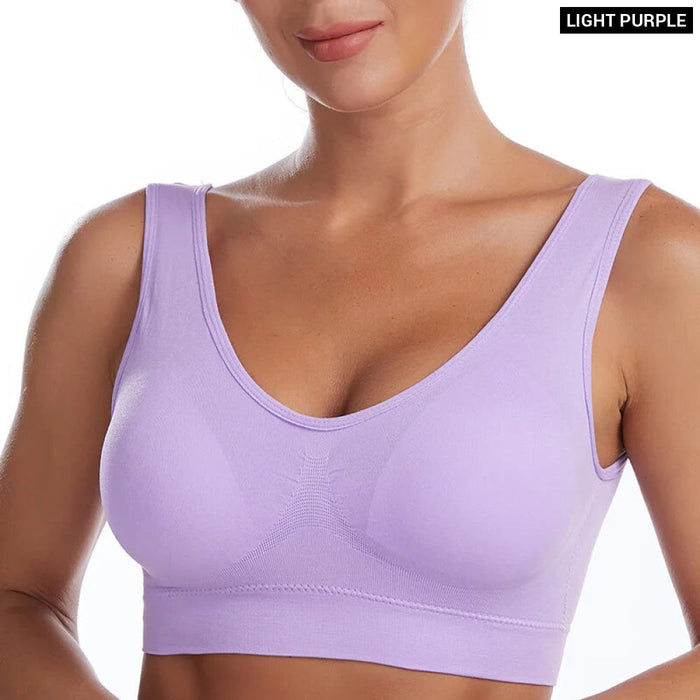 Comfy Seamless Plus Size Bralette For Active Women