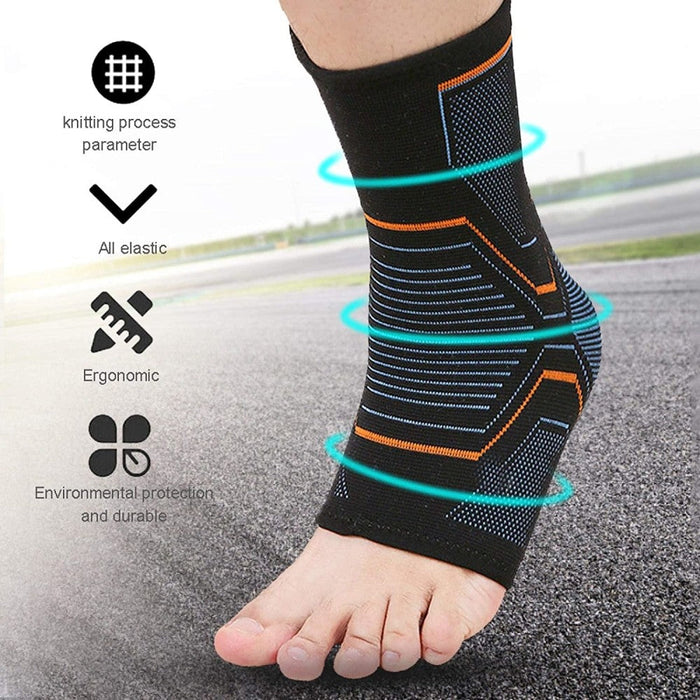 Elastic Knitted Ankle Brace Sleeves For Cycling Yoga Basketball Volleyball