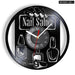 Beauty Store Wall Clock Manicure Design