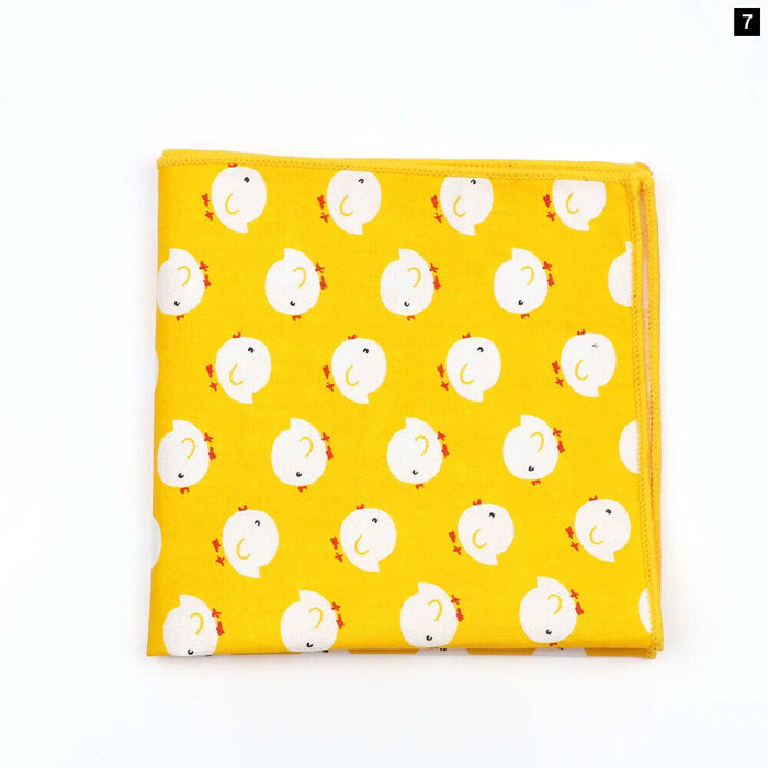 Fun And Functional Cartoon Cotton Handkerchiefs For Parties Weddings And Everyday Use