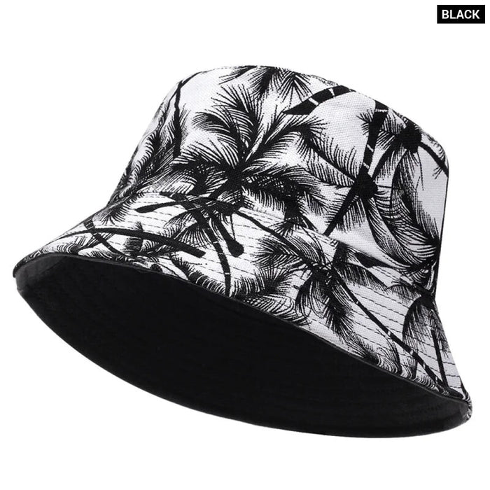 Tropical Coconut Tree Print Bucket Hat