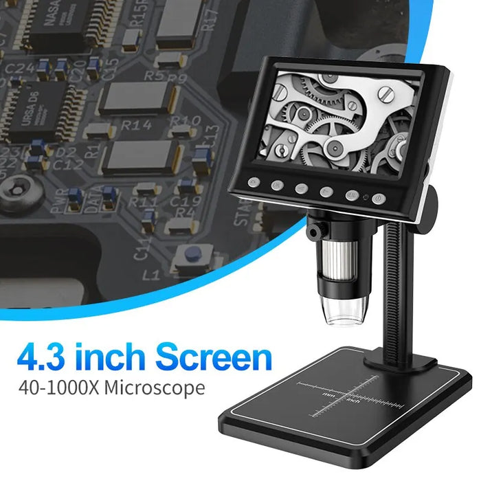 Lcd Digital Microscope 40-1000X