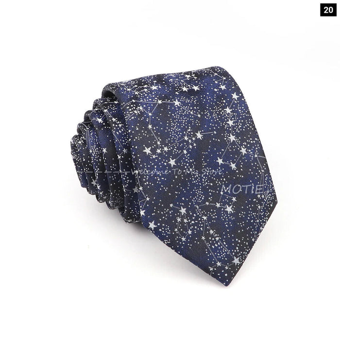 Blue Floral Jacquard Tie For Business Weddings And Daily Wear