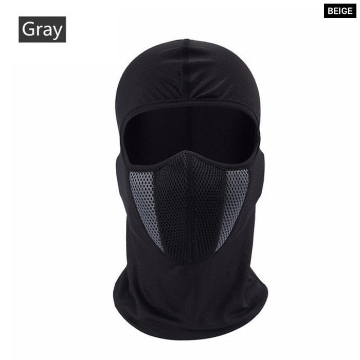 Breathable Balaclava Motorcycle Full Face Mask Motorbike Mask Motocross Helmet Hood Moto Riding Neck Face Hood Moto Accessories