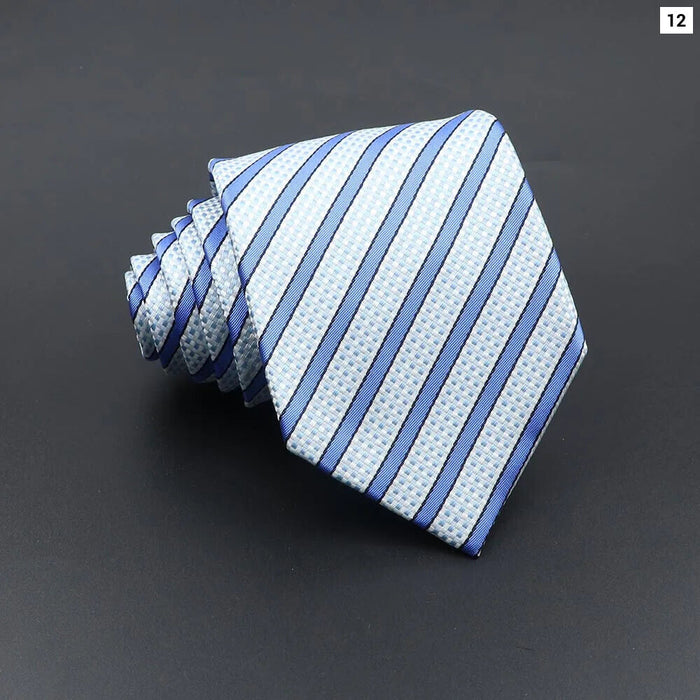 Classic Jacquard Plaid Tie For Business Weddings And Daily Wear