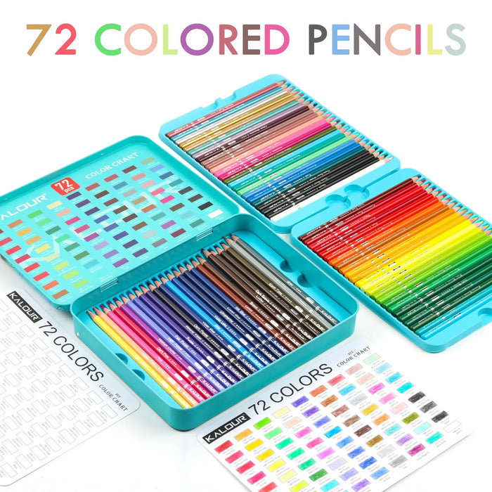 72 Oil Coloured Pencils Set