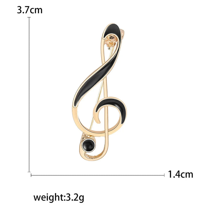 Musical Note Brooch Pin For Men Women Enamel Pin For Clothing School Office Jewelry Accessory