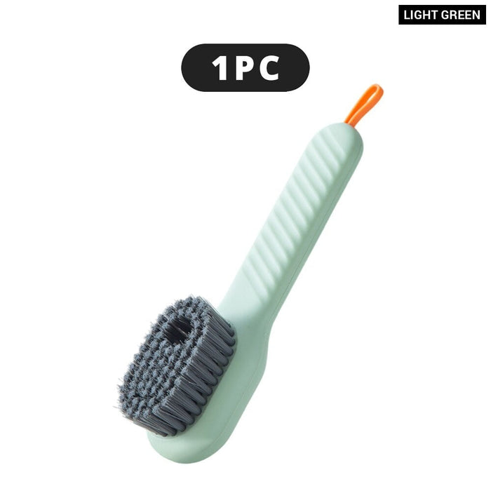 1pcs Multifunction Shoe Brush Soft Bristled Liquid Filled Up Wash Shoe Cleaning Tools Clothes Board Clean Kitchen Accessories