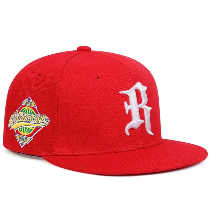 Adjustable Gothic R Embroidery Baseball Cap / Hat