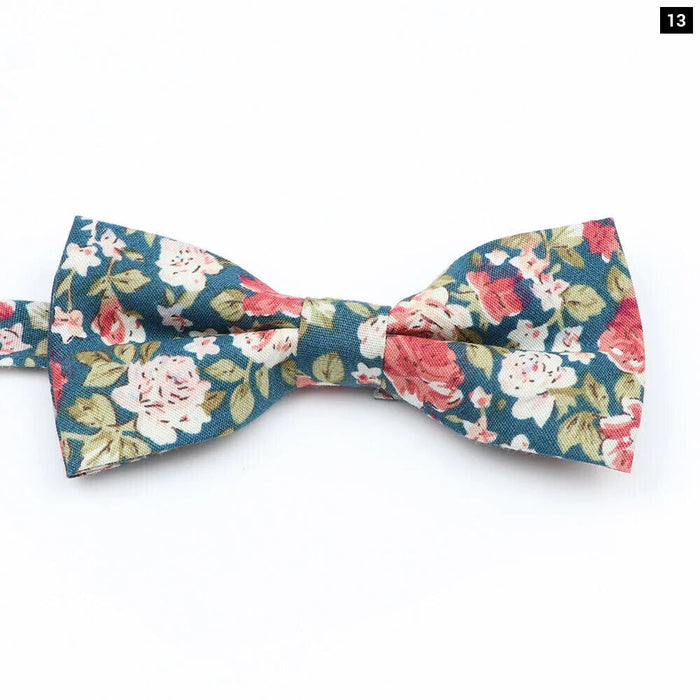 Colourful Floral Bow Ties Fashionable And Fun For Kids