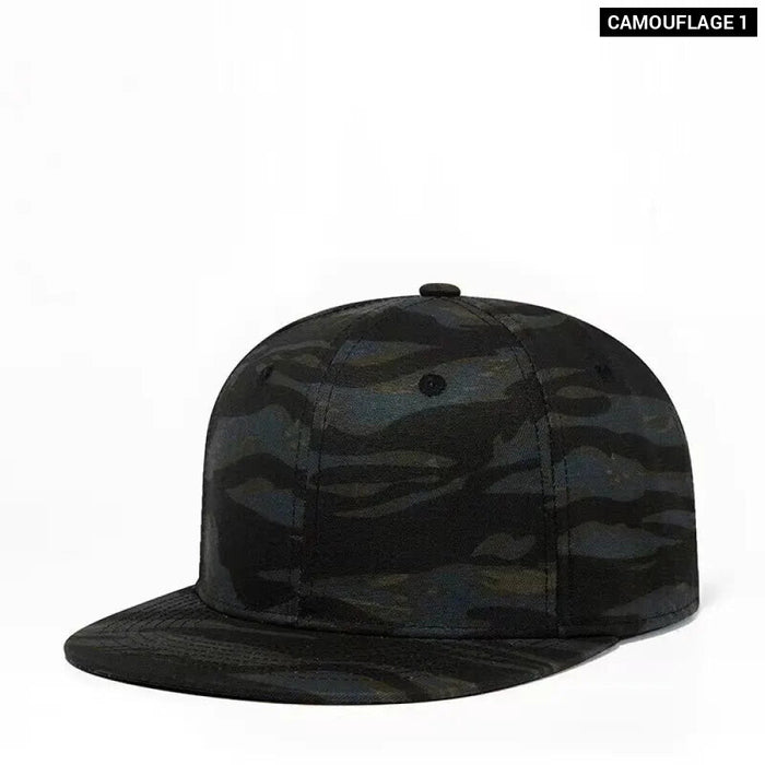 Adjustable Camo Hip Hop Hat For Outdoor Wear