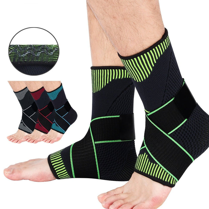 Adjustable Ankle Brace Sprained Pain Swelling For Cycling