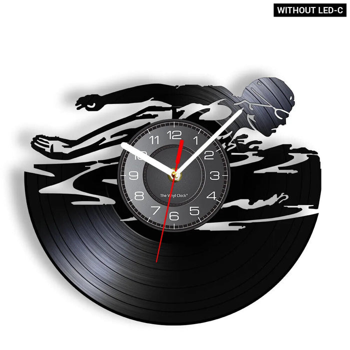 Swimming Vinyl Record Clock