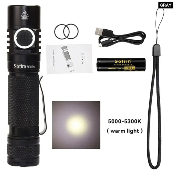 Sofirn Sc31 Pro Rechargeable Led Flashlight