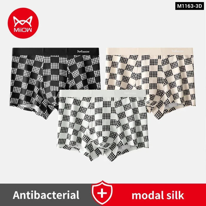 3 Piece Mens Modal Boxer Set