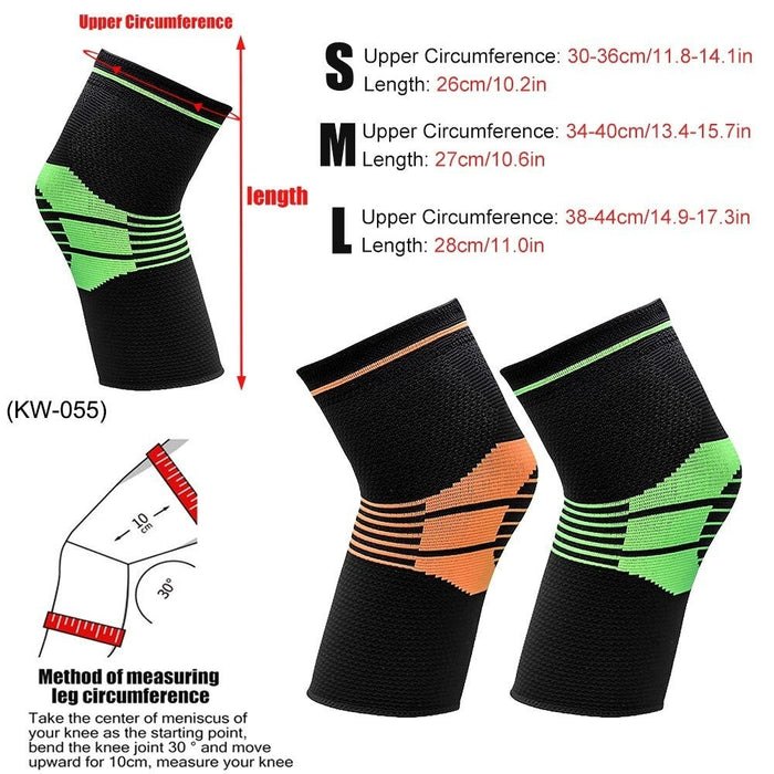 Sports Compression Knee Sleeves For Running Jogging Basketball Joint Pain Relief