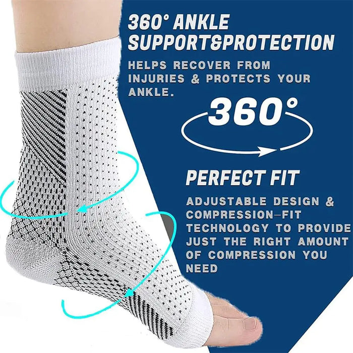 1 Pair Soothe Compression Socks For Neuropathy Pain And Ankle Brace Plantar