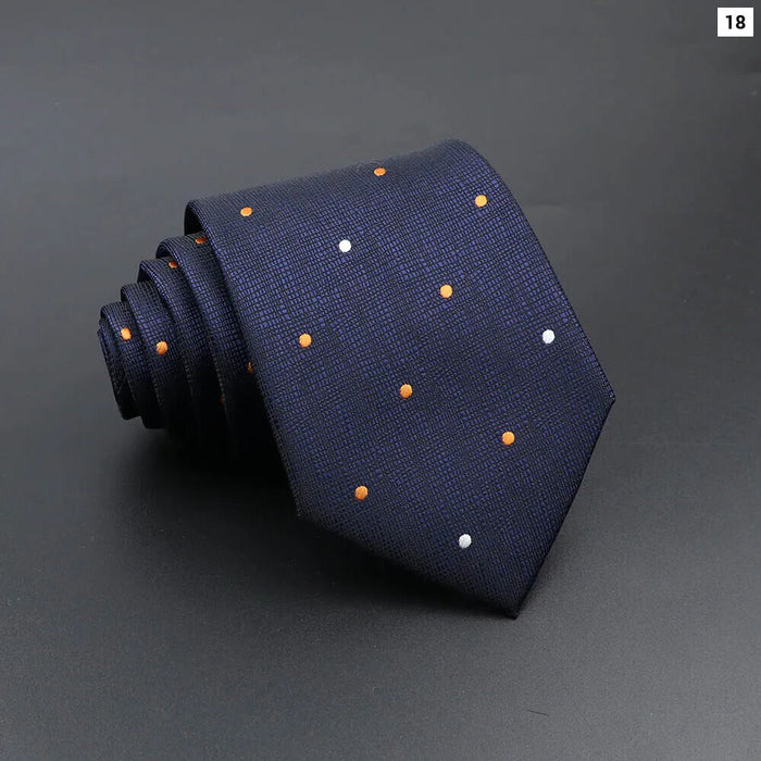 Blue Plaid Striped Tie 8Cm Classic Necktie For Mens Fashion For Daily Wear Weddings And Gifts