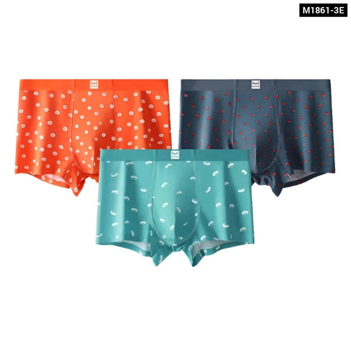 3 Piece Antibacterial Cotton Boxers For Men