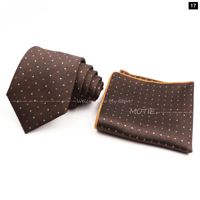 Floral Pocket Square Tie Set For Weddings Parties And Daily Wear