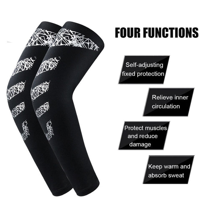 2Pcs UV Protection Cooling Arm Sleeves For Cycling Driving Running