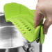 Silicone Anti Spill Pan Pot Strainer For Pasta Fruit