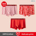 3 Piece Mens Red Print Boxers