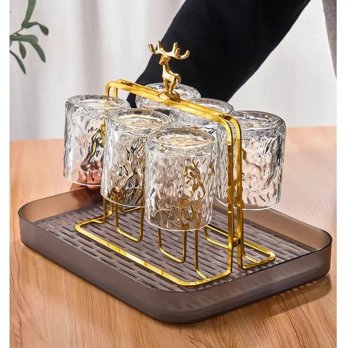 Modern Nordic Moose Iron Cup Holder