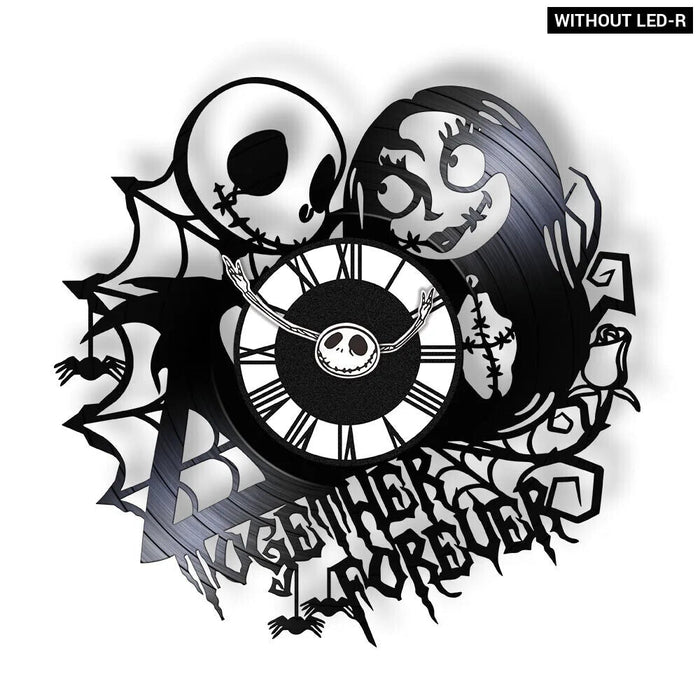 Halloween Nightmare Vinyl Record Wall Clock