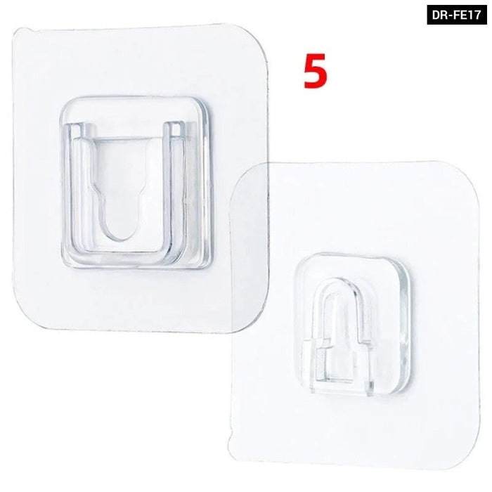 Double-sided Strong Transparent Adhesive Wall Hooks