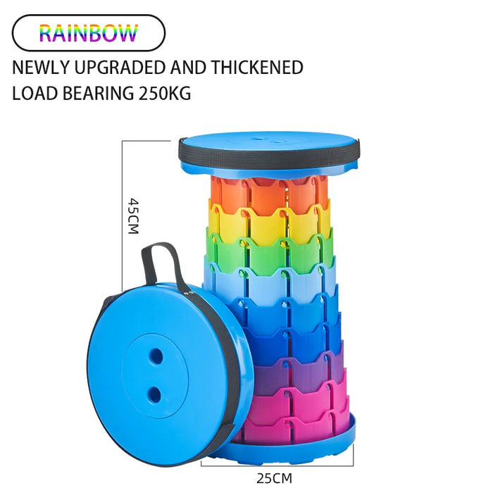 Lightweight Folding Telescopic Stool For Camping