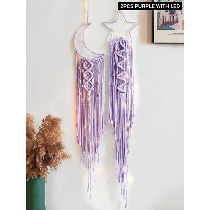 Boho Macrame Dream Catcher Set