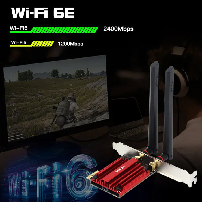 High Speed Tri Band Wifi 6e Adapter For Win 10/11