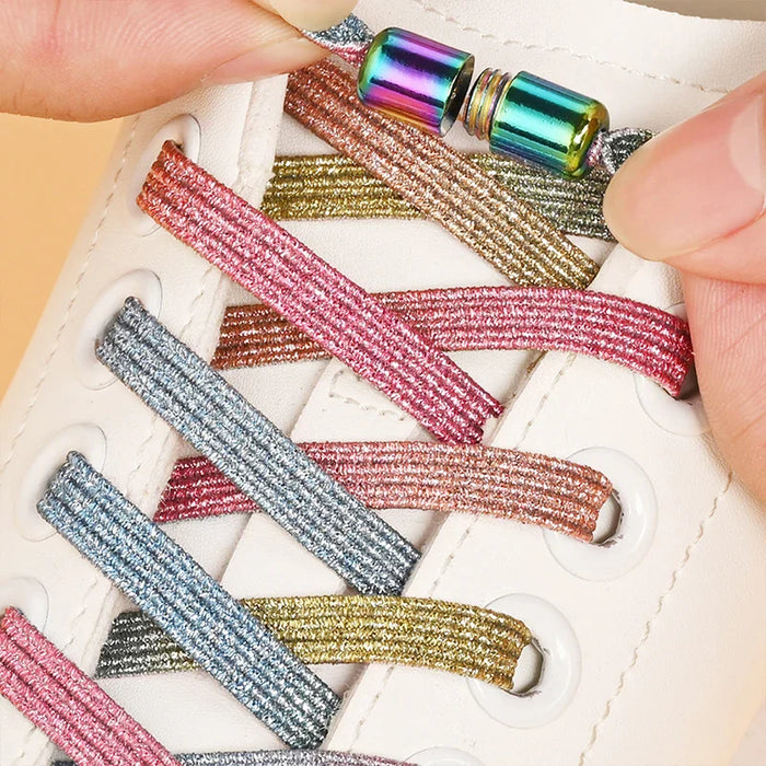 Colourful No Tie Shoelaces With Buckle