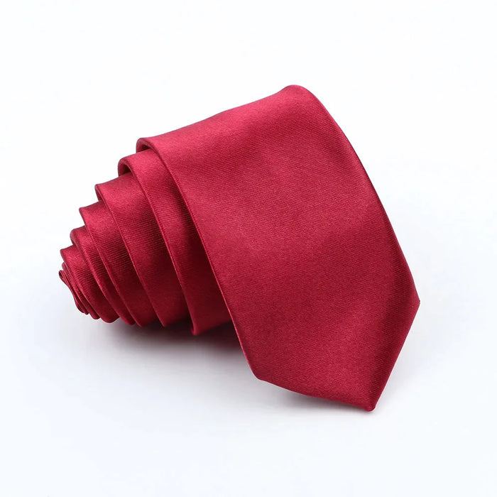 Red And Black Arrowhead Skinny Tie 5Cm Width For Weddings And Parties