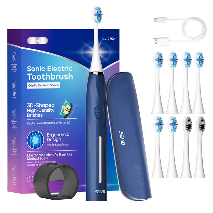 12 Years Sonic Toothbrush Touch Control Pressure Sensor With Travel Box