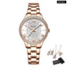 Wristwatches For Women Stainless Steel Bracelet Rhinestones