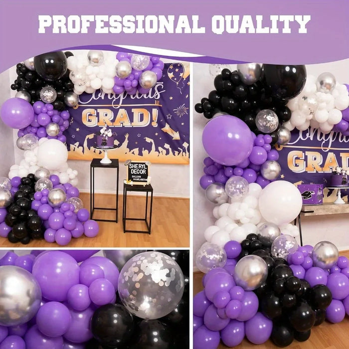 131 Pcs Graduation Season Balloon Sets Suitable For Birthday Backgrounds Anniversaries Graduation Ceremonies Summer Parties