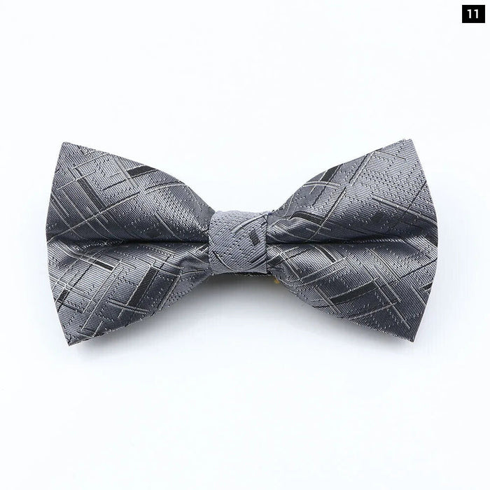 Bowtie For Men Plaid Stripes Dots