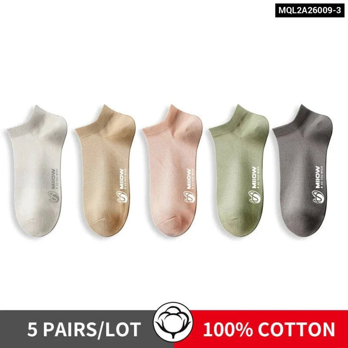 Breathable Cotton Boat Socks