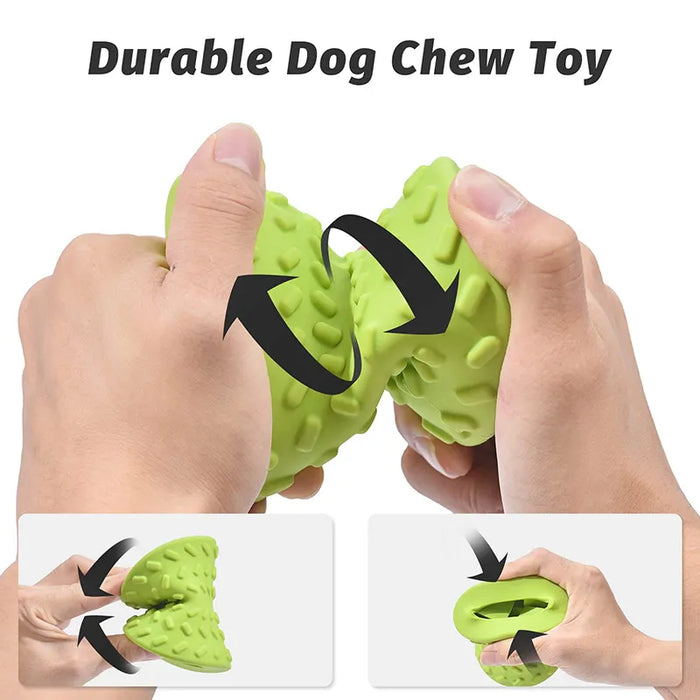 Treat Dispensing Dog Toy Durable Rubber