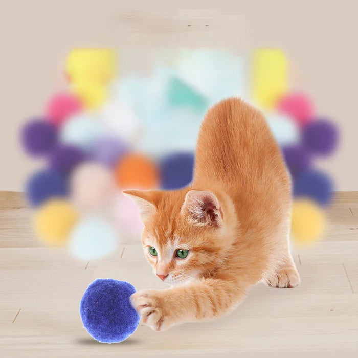 Interactive Cat Toy With Furry Ball Bullets