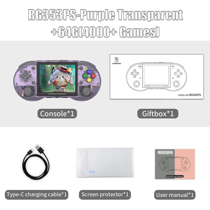 3.5 Handheld Game Console Linux System Ips Screen Hdmi 3500 Mah