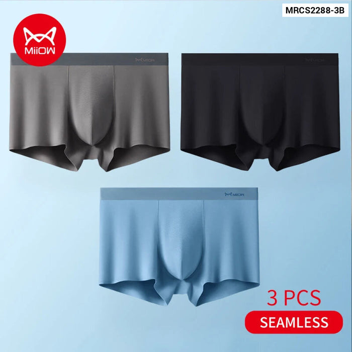 3 Piece Modal Silk Mens Boxer Shorts