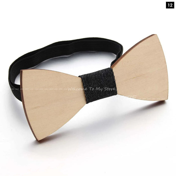 Wooden Hollow Out Bowtie For Parties Weddings And Gifts