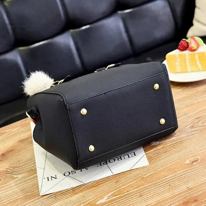 Vintage Pu Leather Tassel Handbag