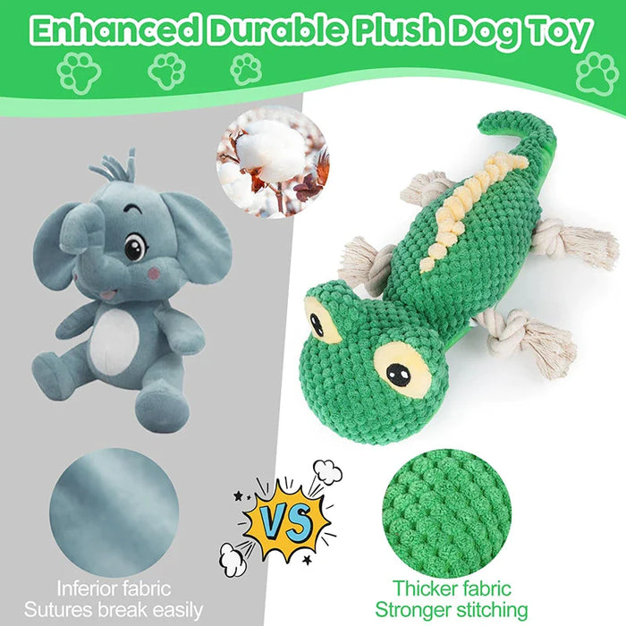 Plush Lizards Dog Toys Squeaky Safe And Fun